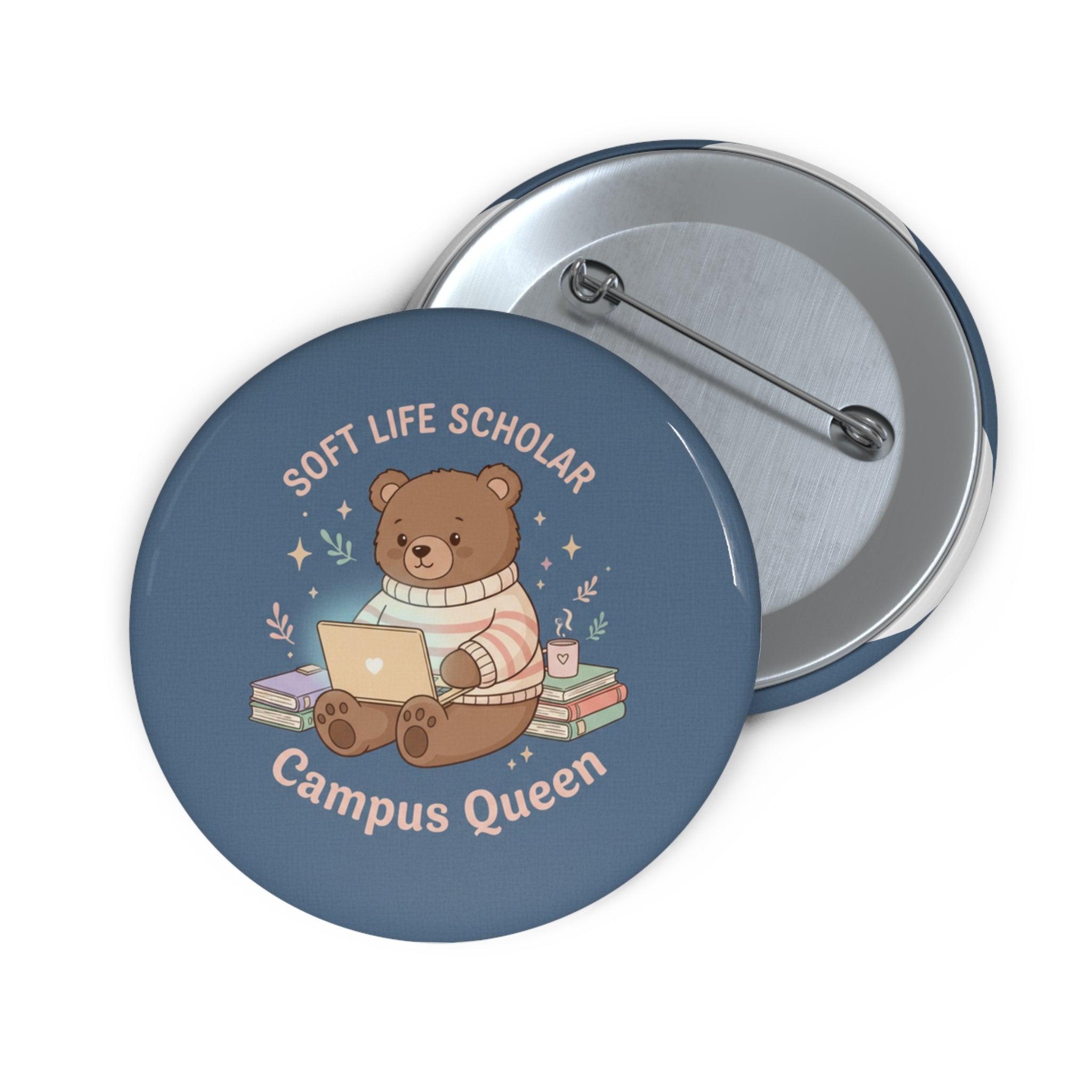 Bear Pin Button – Soft Life Scholar Campus Queen