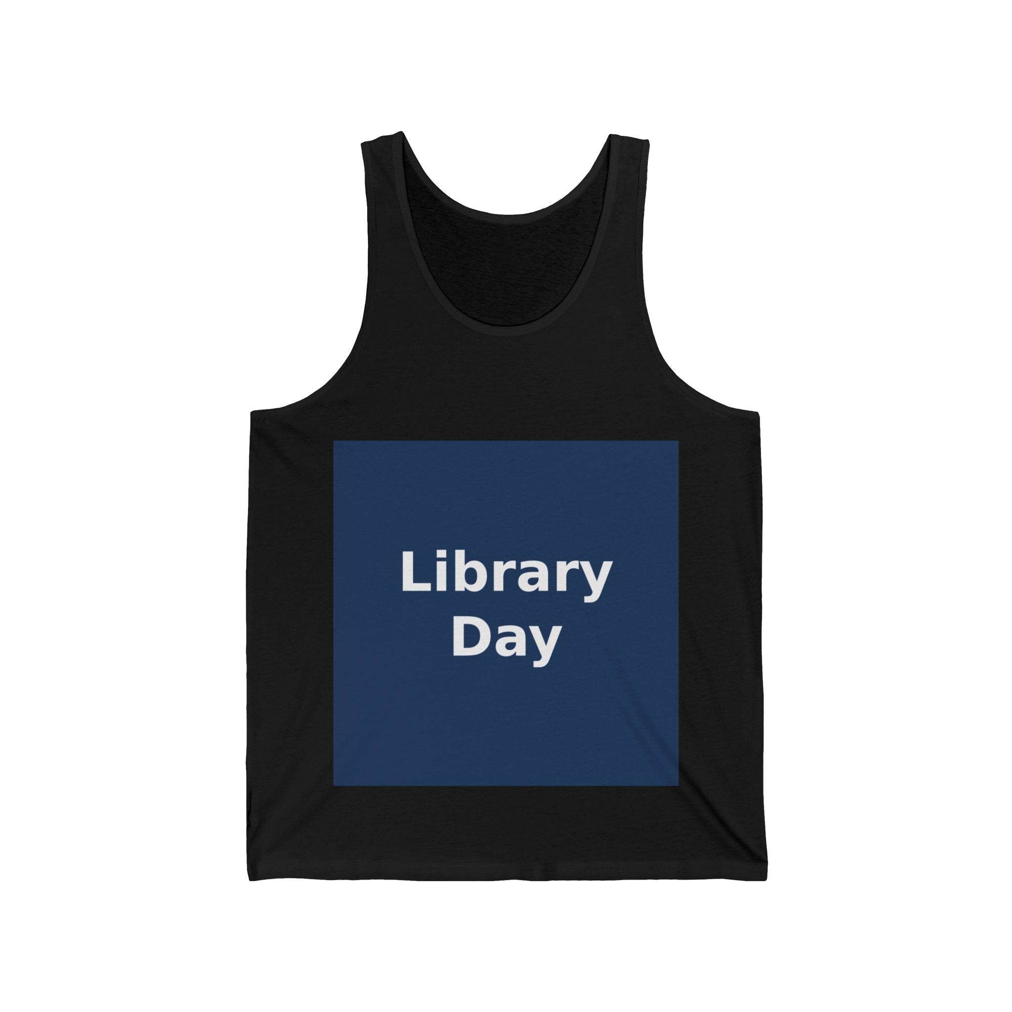"Library Day" Black Cat Tank Top | College Girl Gift | Fashion | KayKay Classics