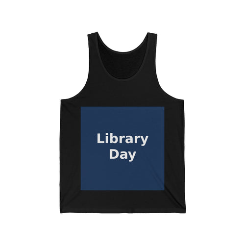 "Library Day" Black Cat Tank Top | College Girl Gift | Fashion | KayKay Classics