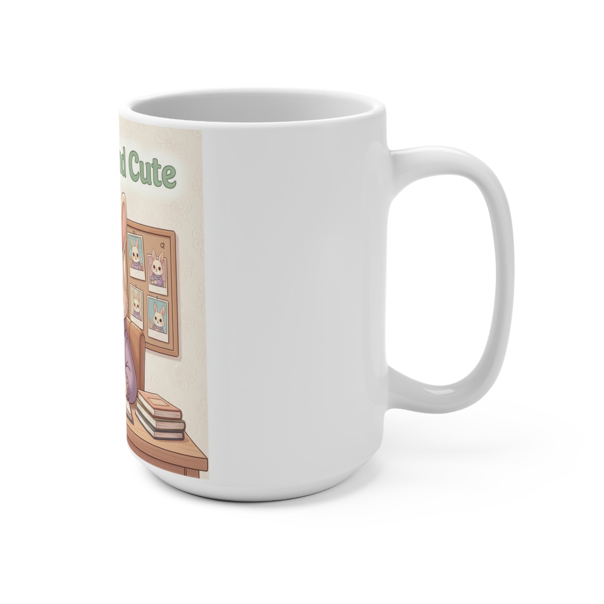 Educated And Cute Rabbit Mug 15oz