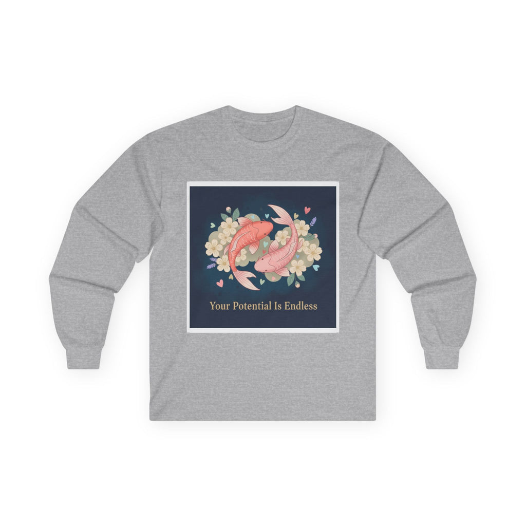 Koi Long Sleeve Tee – Your Potential is Endless