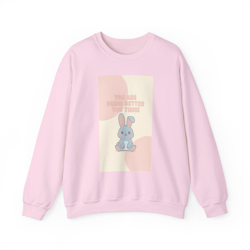 "YOU ARE DOING BETTER YOU THINK" Black Cat Crewneck | College Girl Gift | Fashion | KayKay Classics