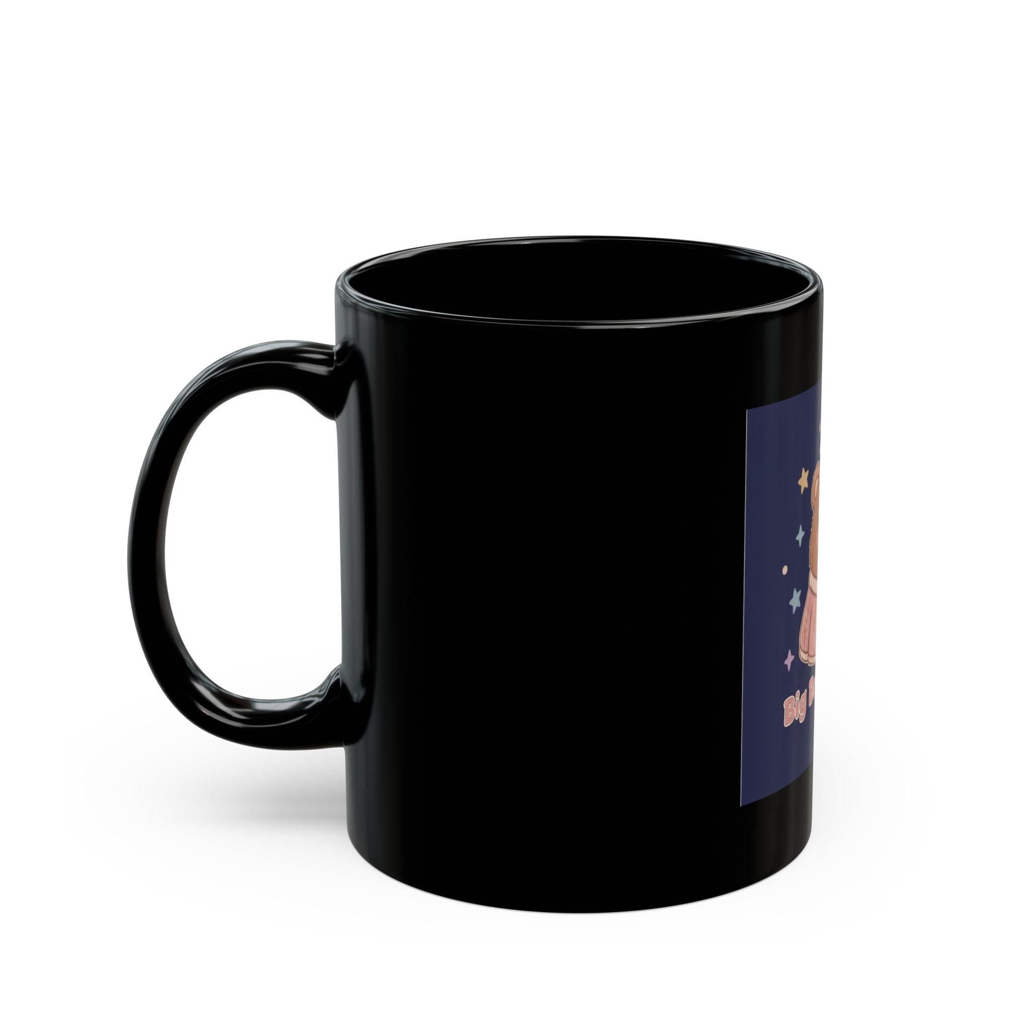 Bear Black Mug 11oz – Big Brain Energy