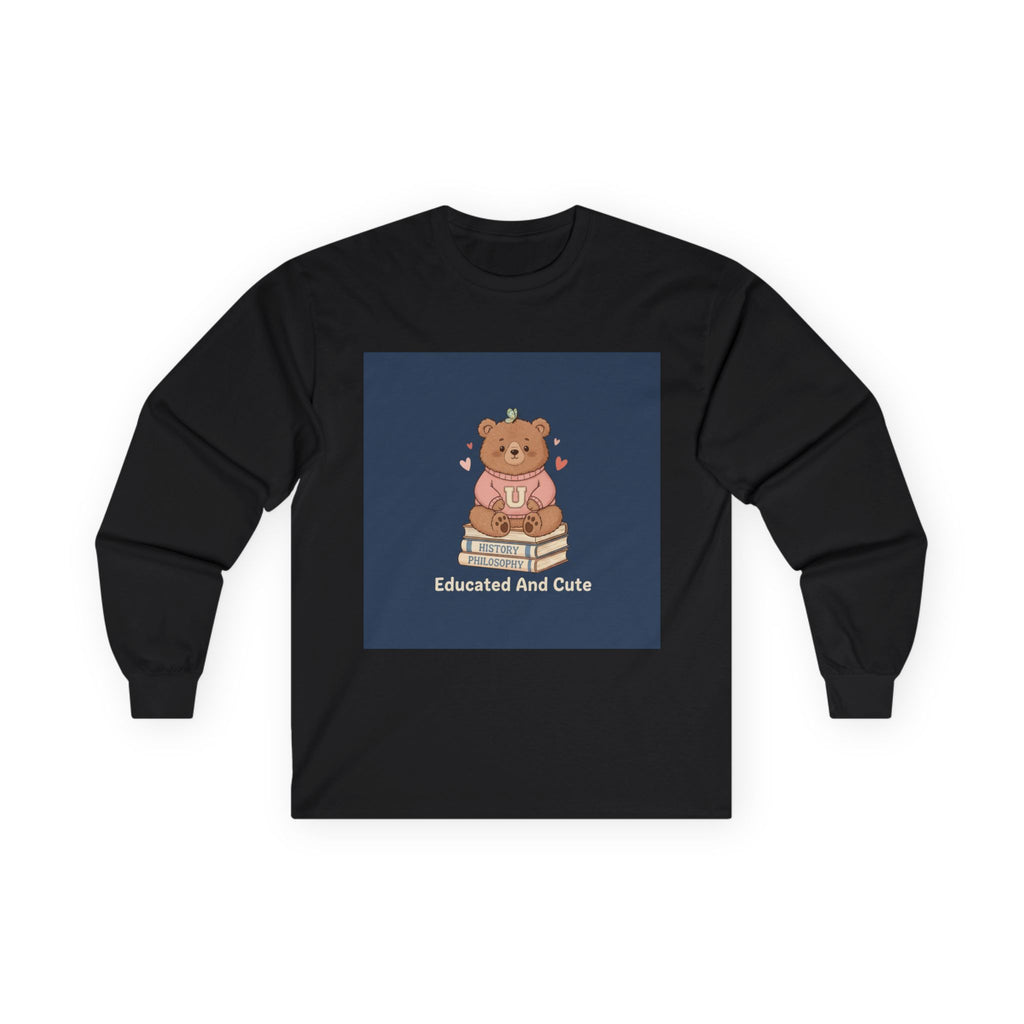 Bear Long Sleeve Tee – Educated and Cute