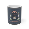 Black Cat Mug 11oz – Liberty and Justice for All