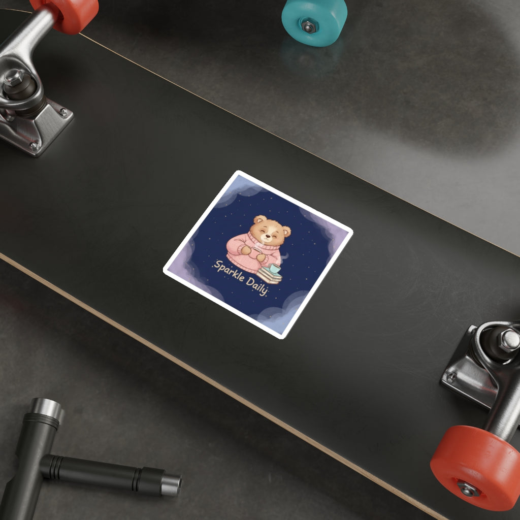 Bear Die-Cut Sticker – Sparkle Daily