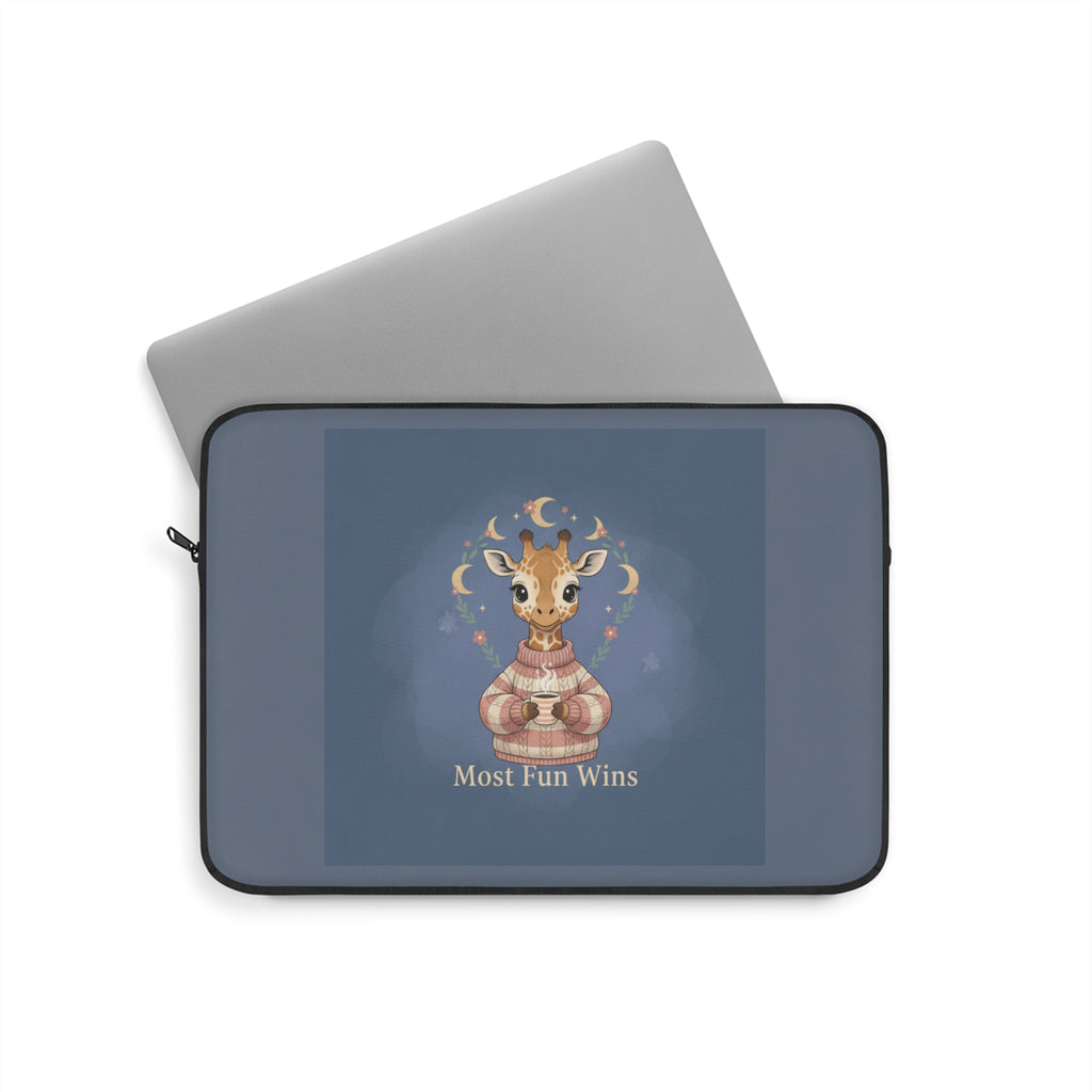 Giraffe Laptop Sleeve – Most Fun Wins