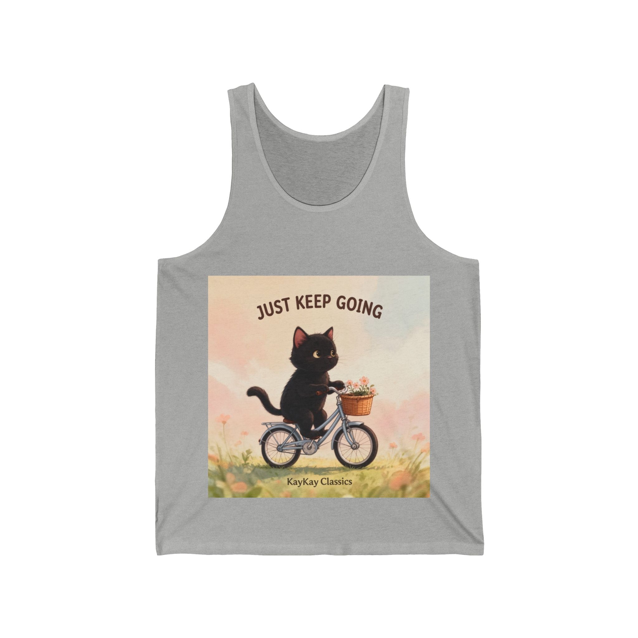 JUST KEEP GOING Cat Tank Top