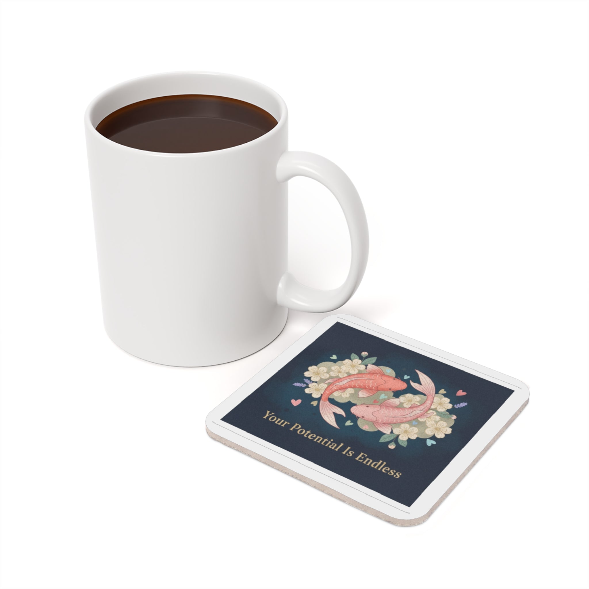 Koi Cork Coaster – Your Potential is Endless