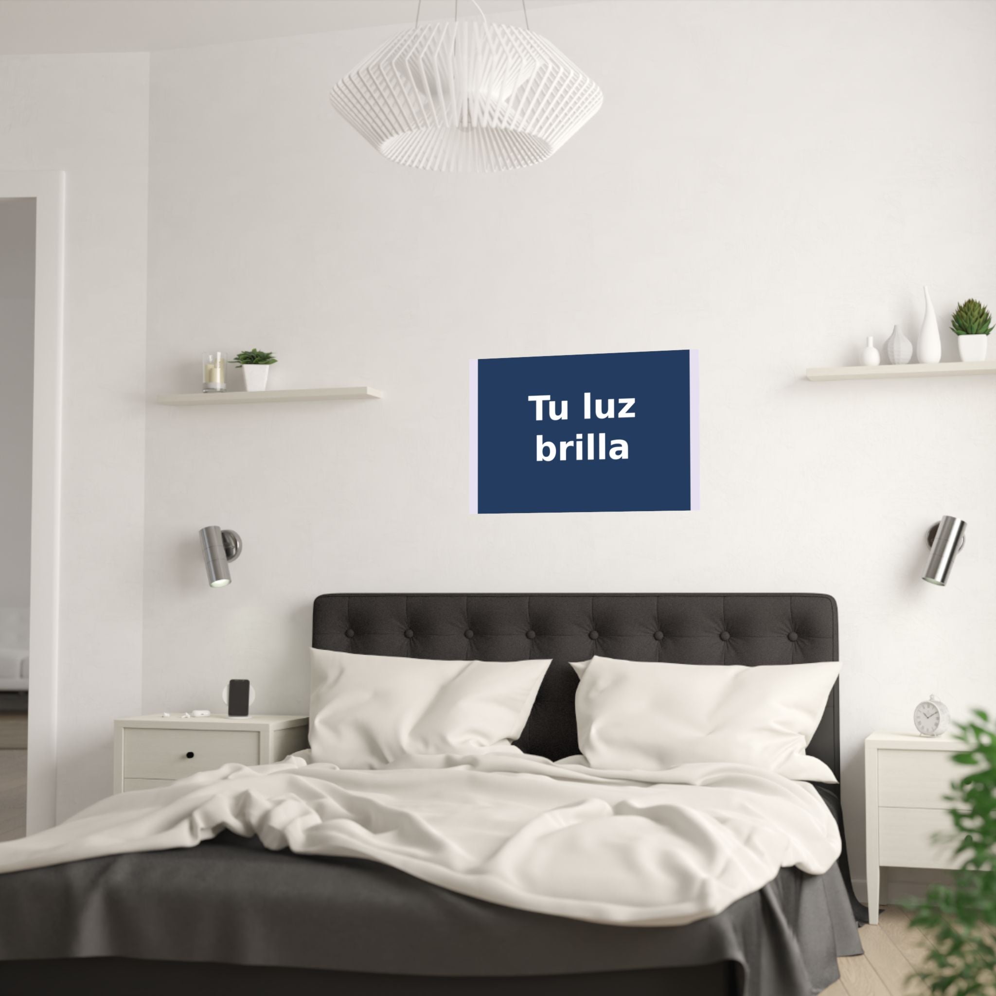 "Tu luz brilla" Black Cat Poster | Trendy Gift for Her | Lifestyle | KayKay Classics