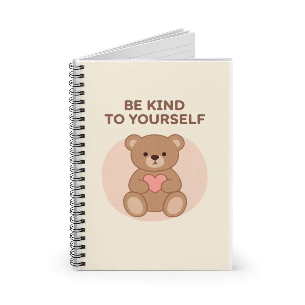 BE KIND TO YOURSELF Bear Spiral Notebook