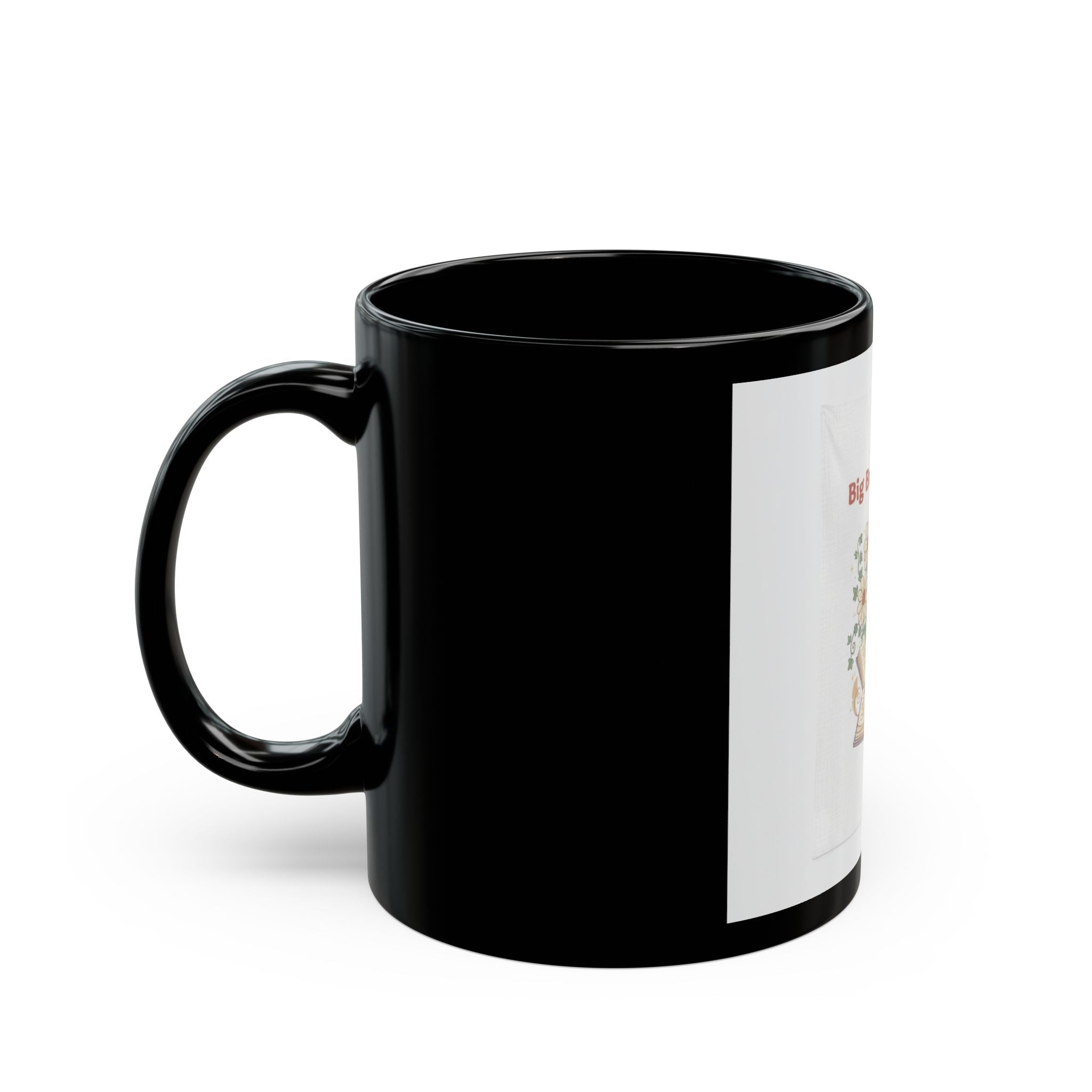 Big Brain Energy Black Mug 11oz