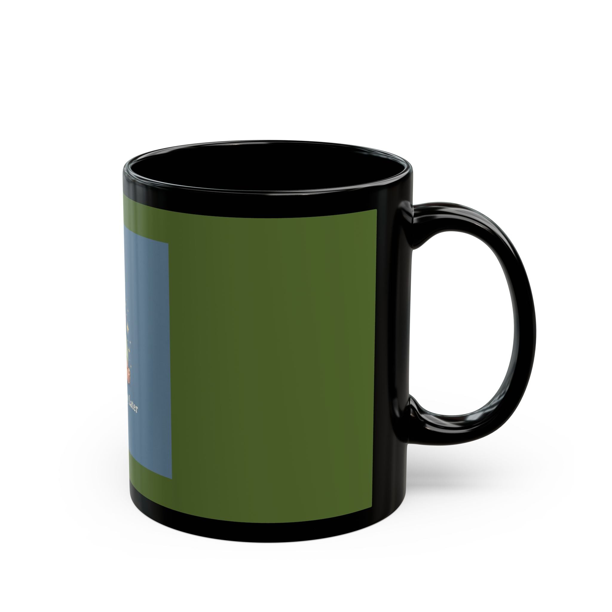 Bear Black Mug 11oz – Study Now Slay Later