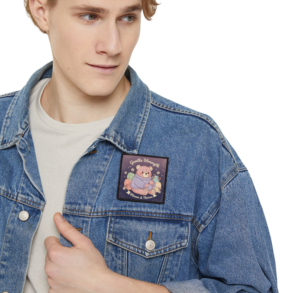 Bear Iron-On Patch – Gentle Strength Bloom Thrive