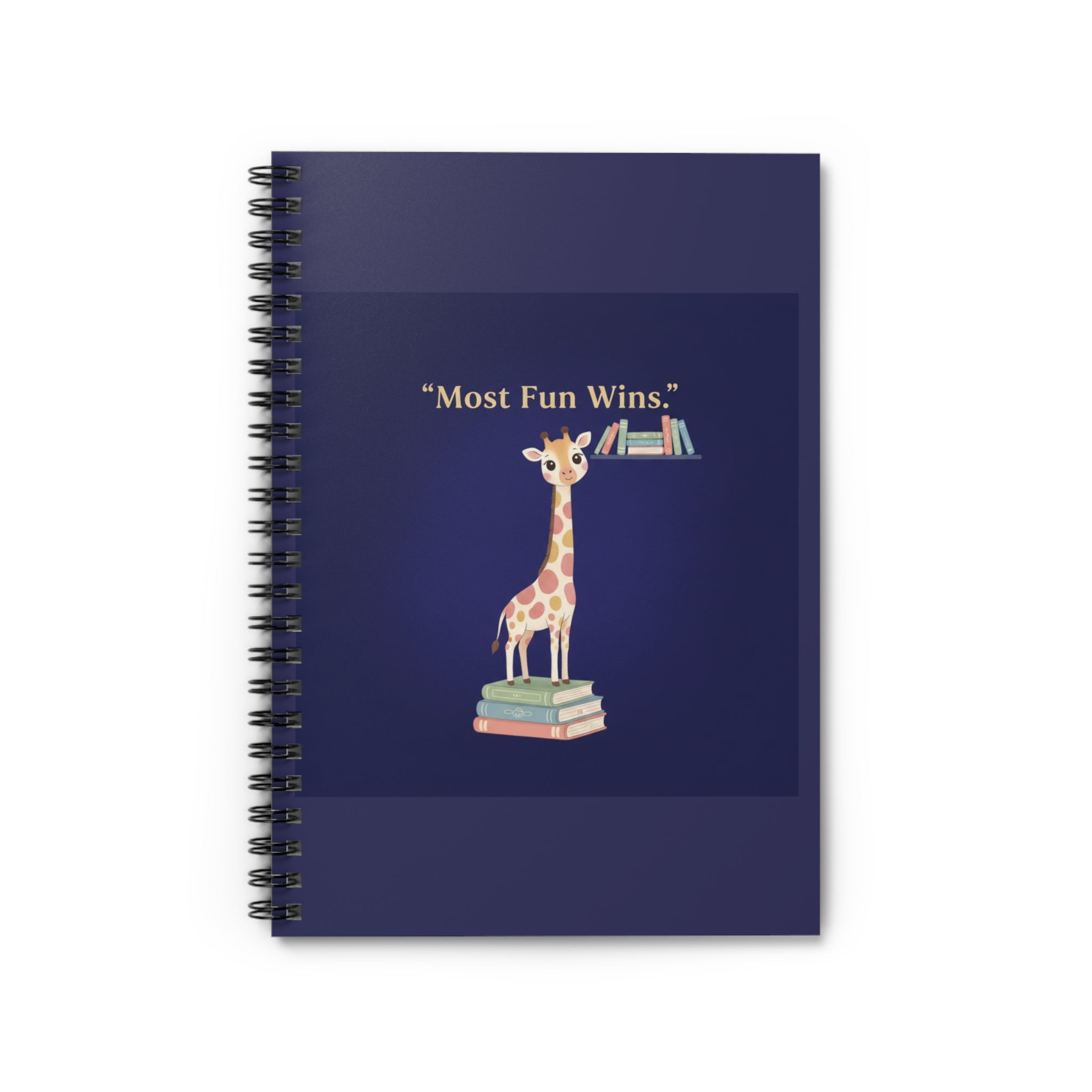 Giraffe Spiral Notebook – Most Fun Wins