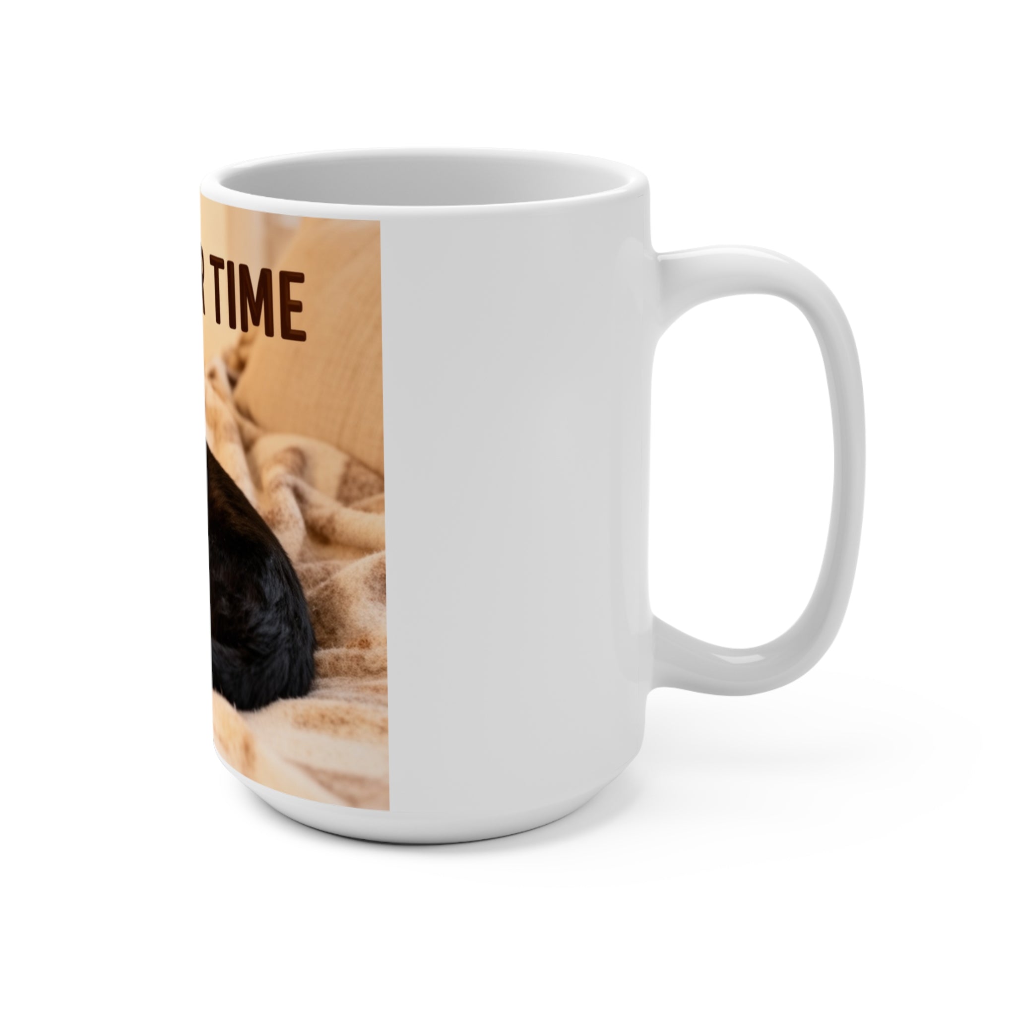 TAKE YOUR TIME Cat Mug 15oz