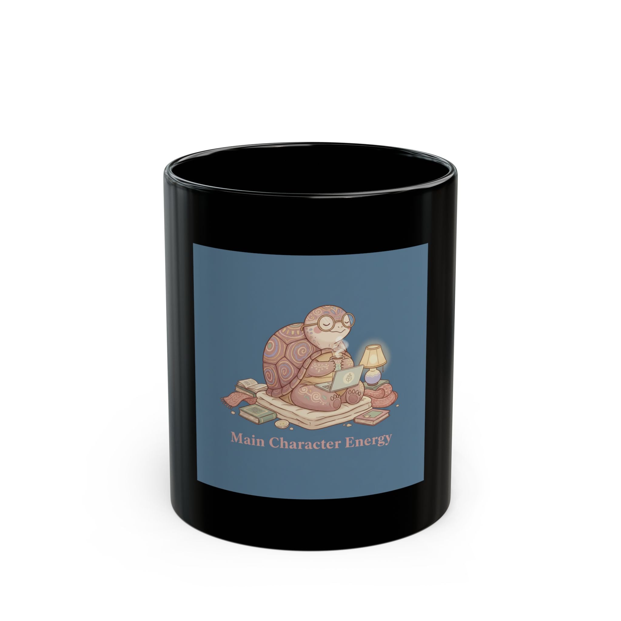 Bunny Black Mug 11oz – Main Character Energy