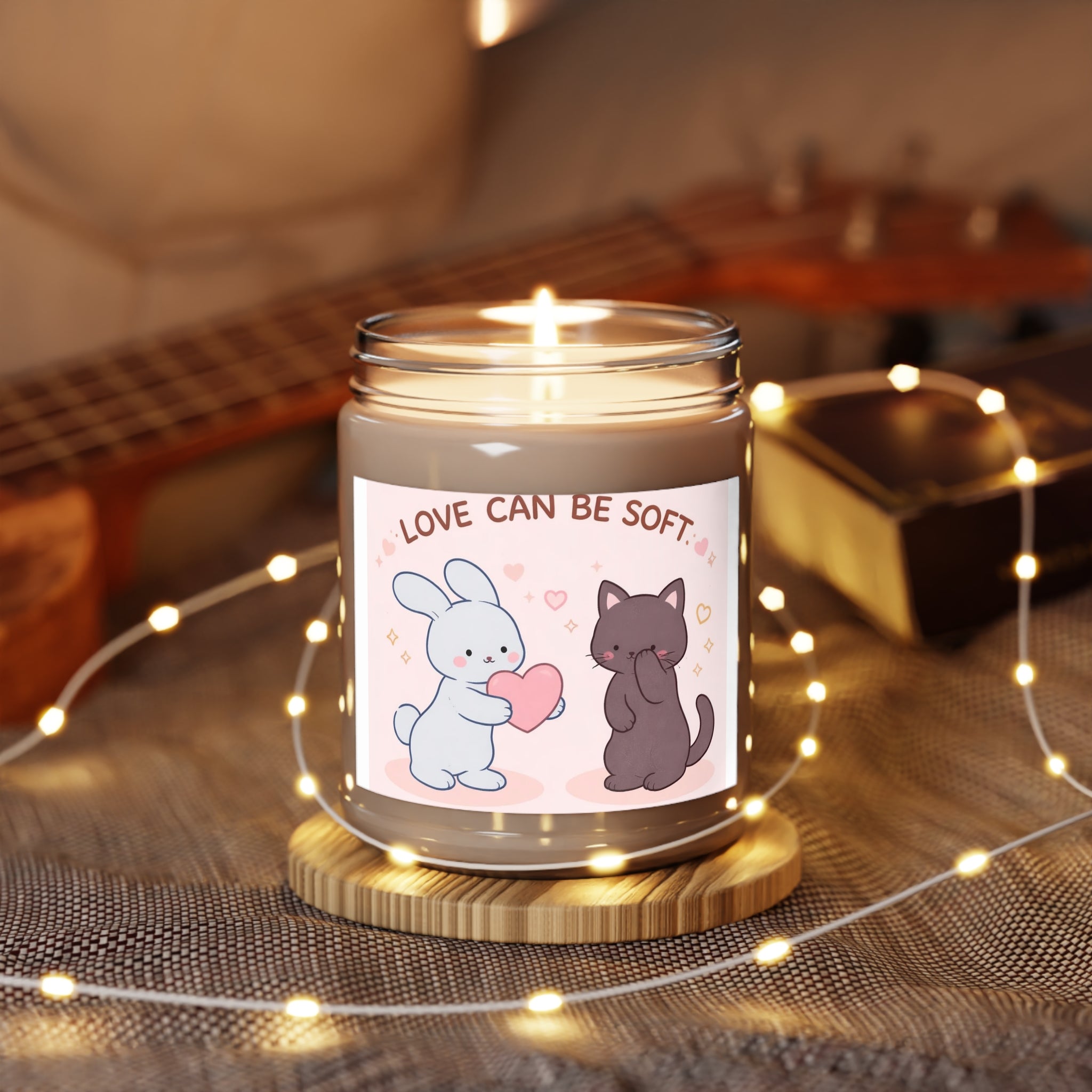 LOVE CAN BE SOFT Rabbit, cat Scented Candle