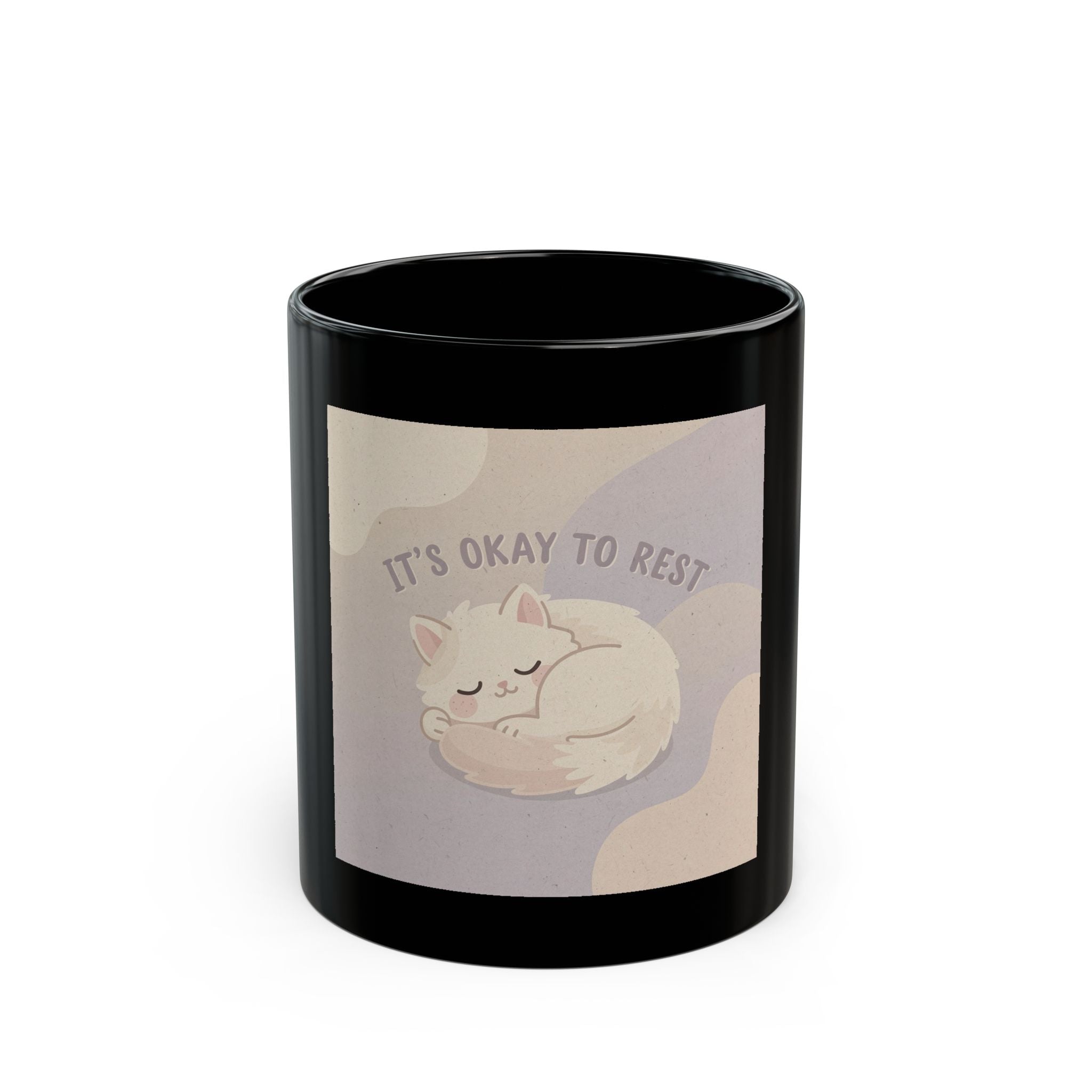 ITS OKAY TO REST Black Mug