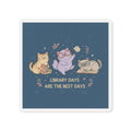 Cats With Glasses Die-Cut Magnet – Library Days Are the Best Days
