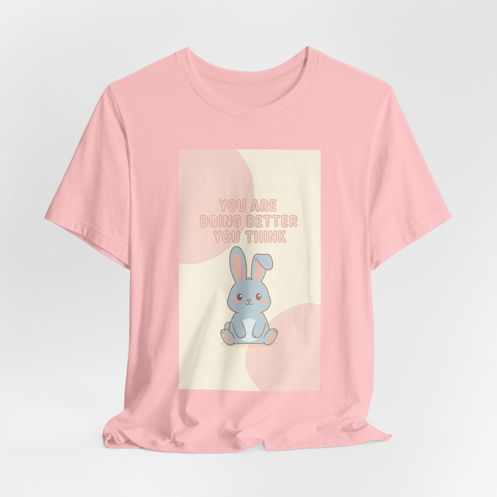 "YOU ARE DOING BETTER YOU THINK" Black Cat Women Tee | College Girl Gift | Fashion | KayKay Classics