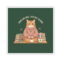 Cat Kiss-Cut Sticker – Dream Big, Study Hard