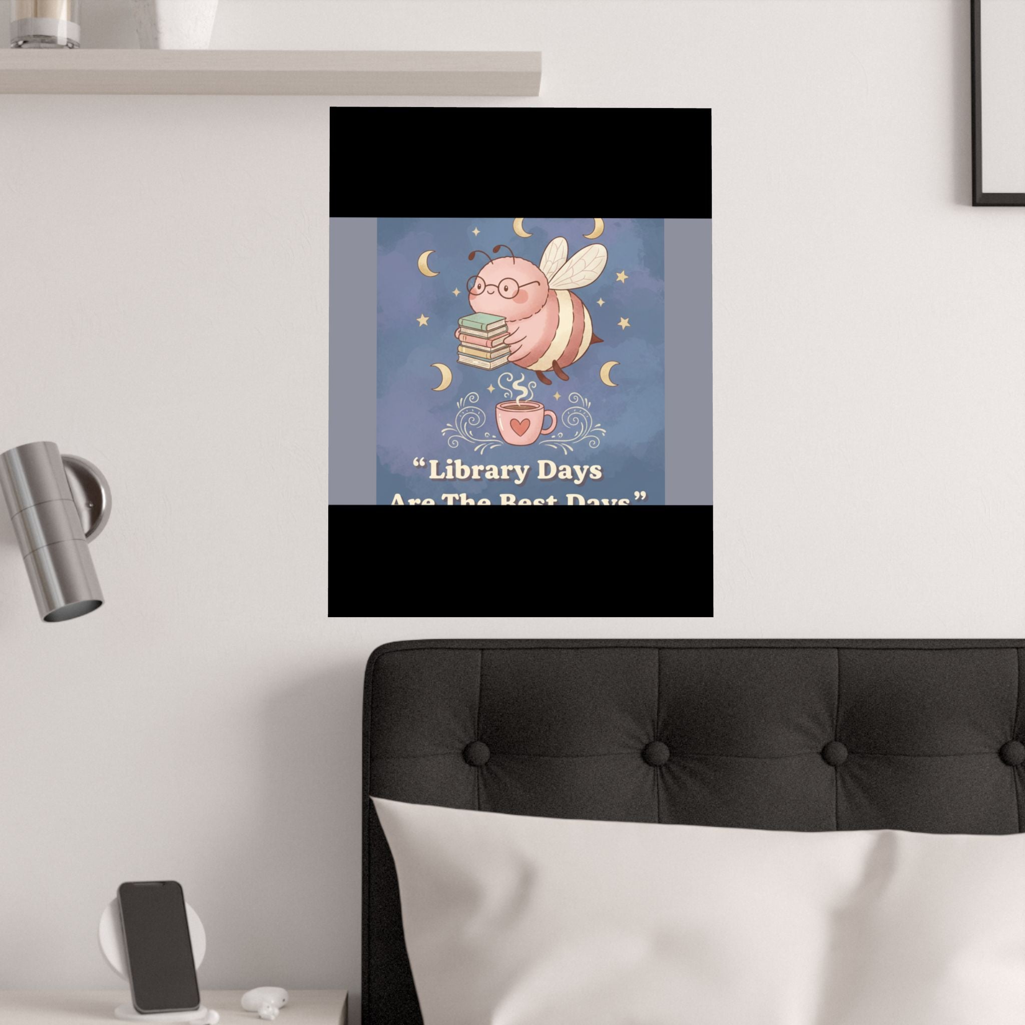 Bee Poster – Library Days Are the Best Days