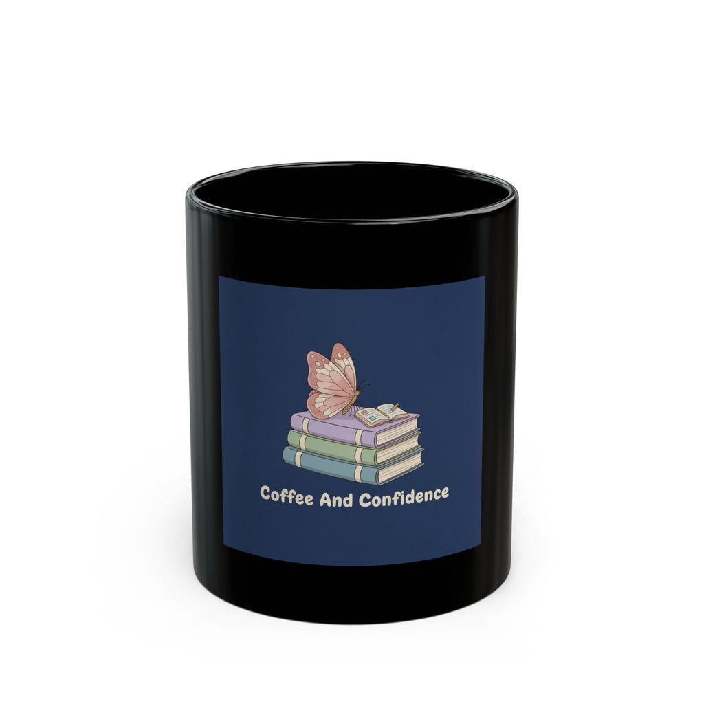 Bunny Black Mug 11oz – Coffee and Confidence