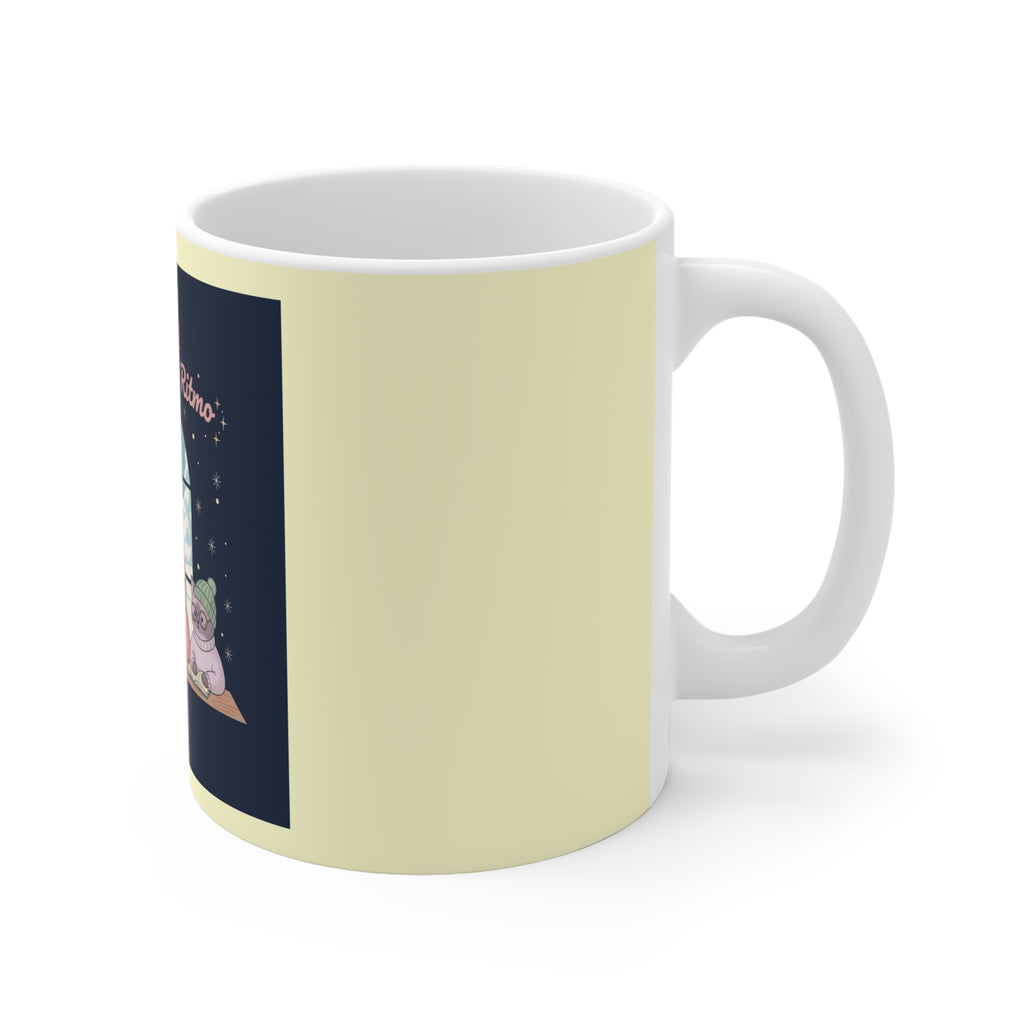 Cat Mug 11oz – Florece a Tu Ritmo