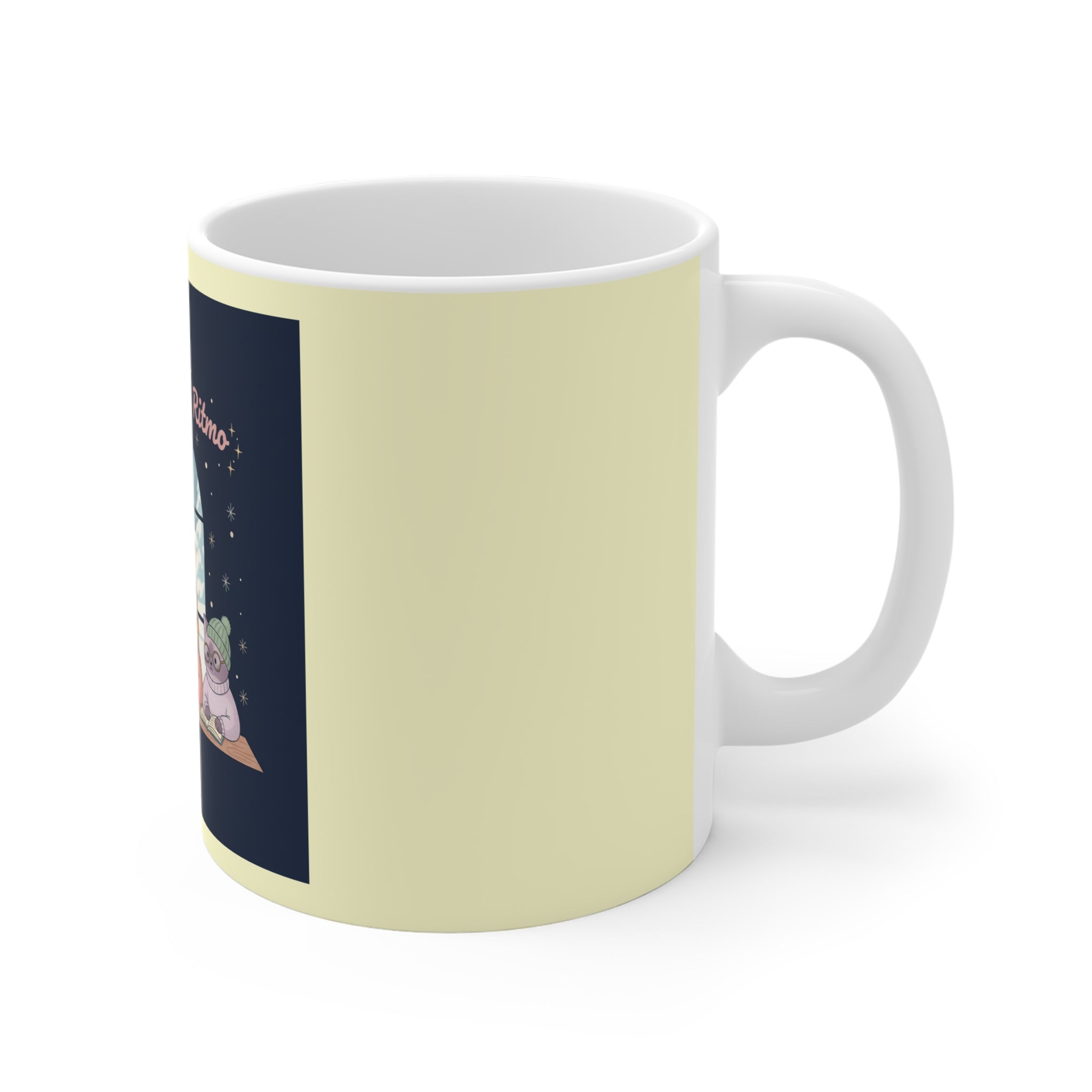 Cat Mug 11oz – Florece a Tu Ritmo