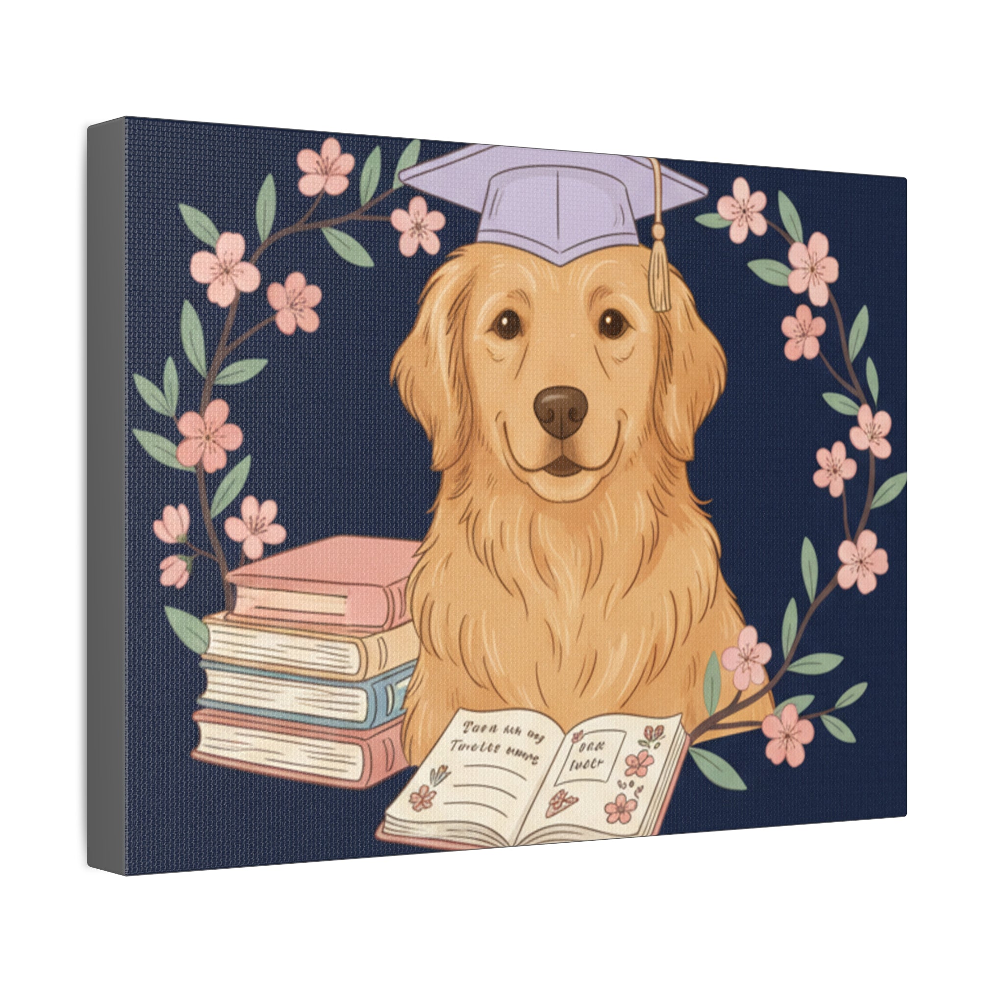 Golden Retriever Canvas Print – Bloom With Grace