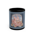 Bunny Black Mug 11oz – Magic Takes Time