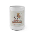 Study Buddy Vibes Panda, giraffe Mug 15oz
