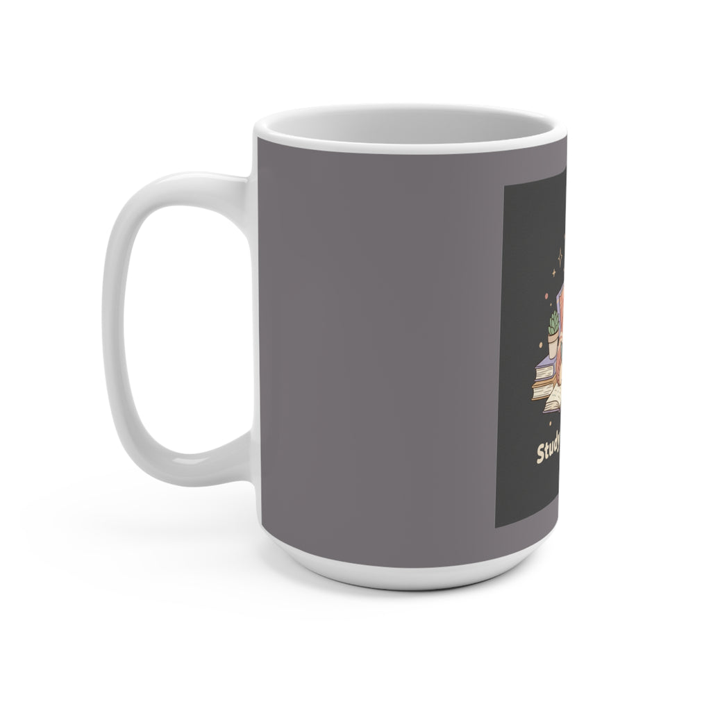 Cat Mug 15oz – Study Buddy Vibes