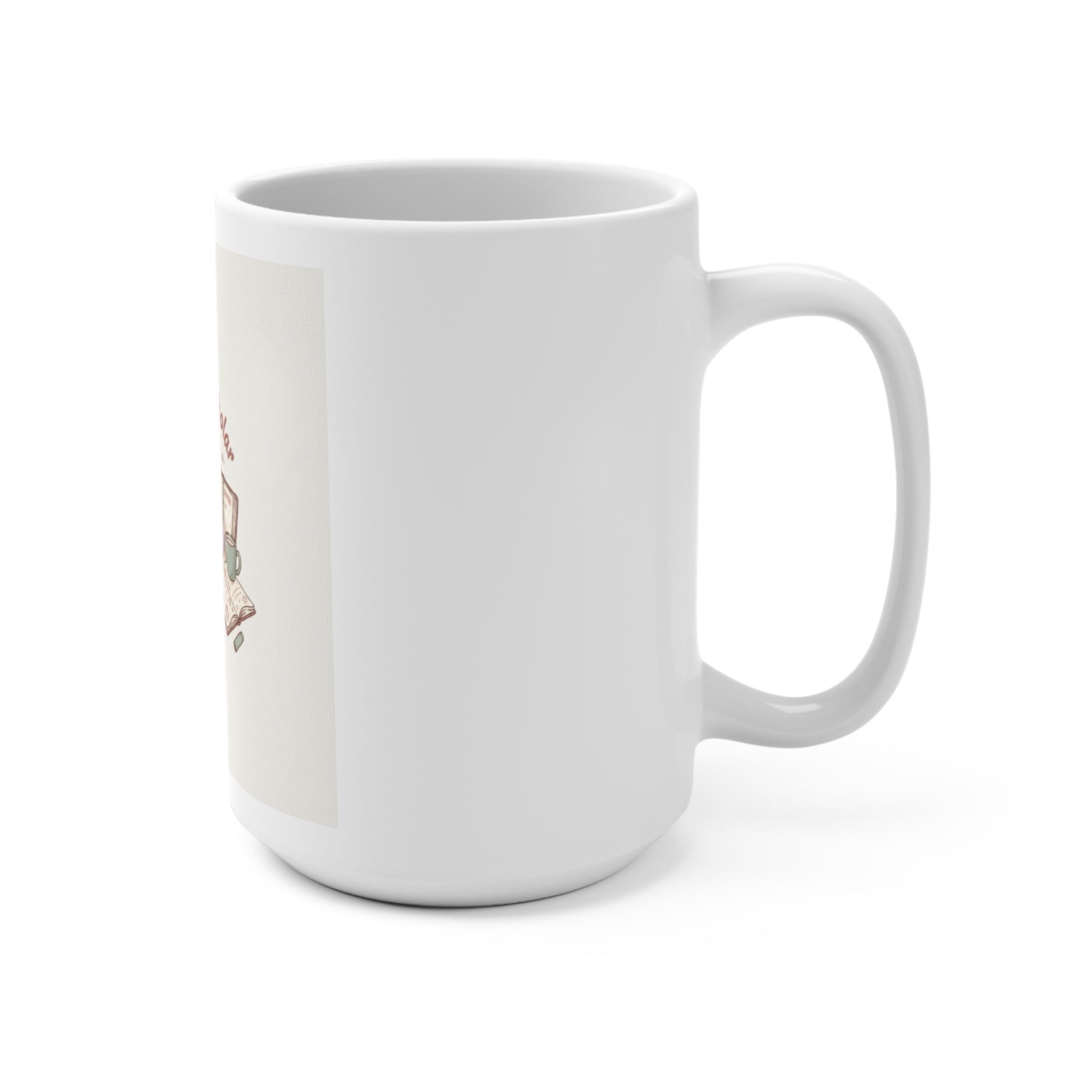 Soft Life Scholar Cat Mug 15oz