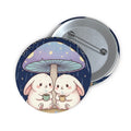 Two Cute Bunnies Pin Button – One Nation Under God