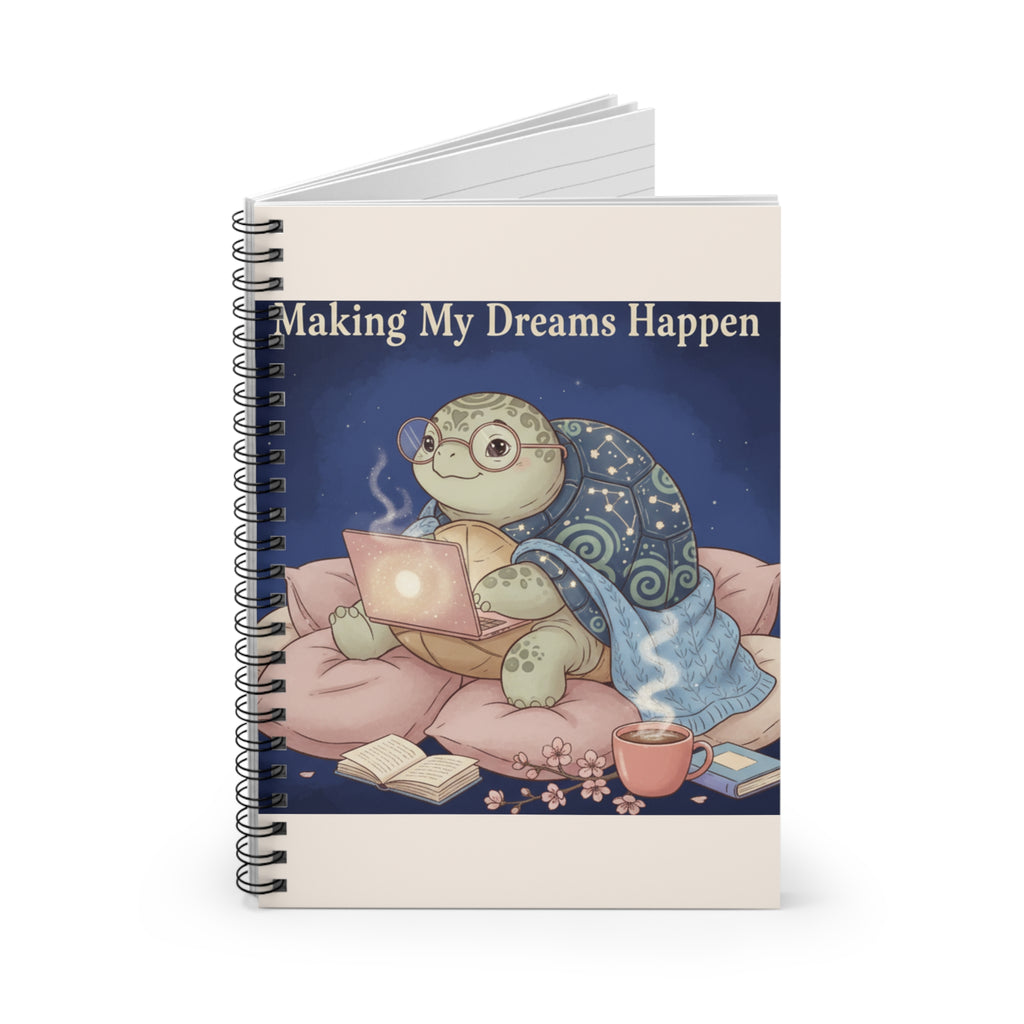 Turtle Spiral Notebook – Making My Dreams Happen
