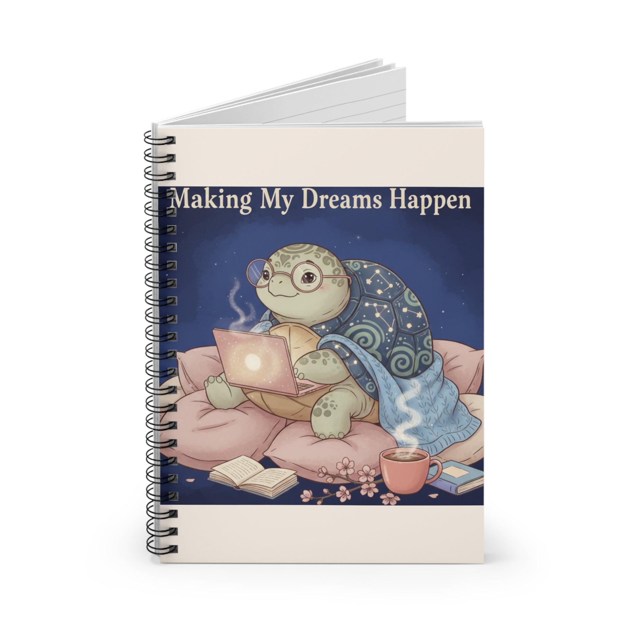 Turtle Spiral Notebook – Making My Dreams Happen