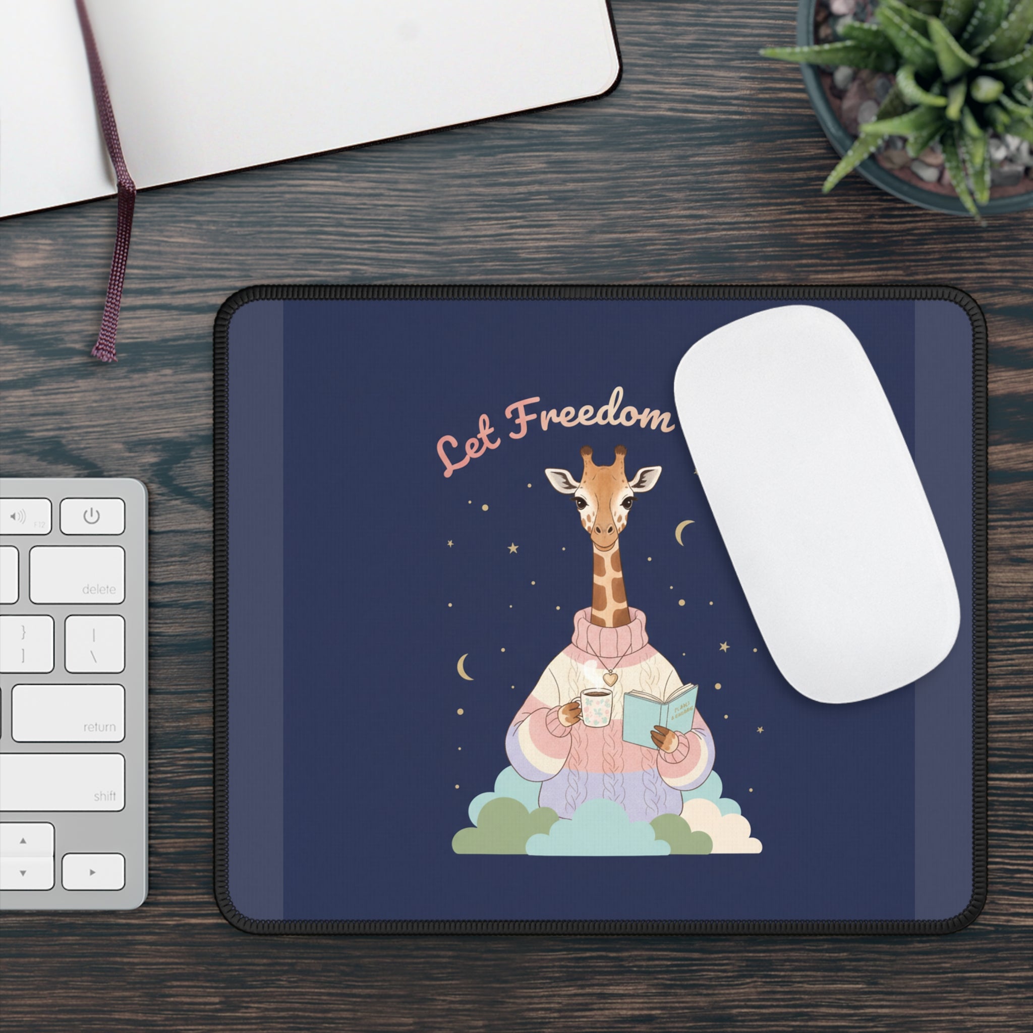 Giraffe Mouse Pad – Let Freedom Ring
