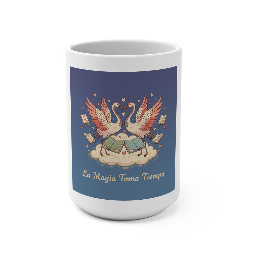 La Magia Toma Tiempo Flamingo Mug 15oz
