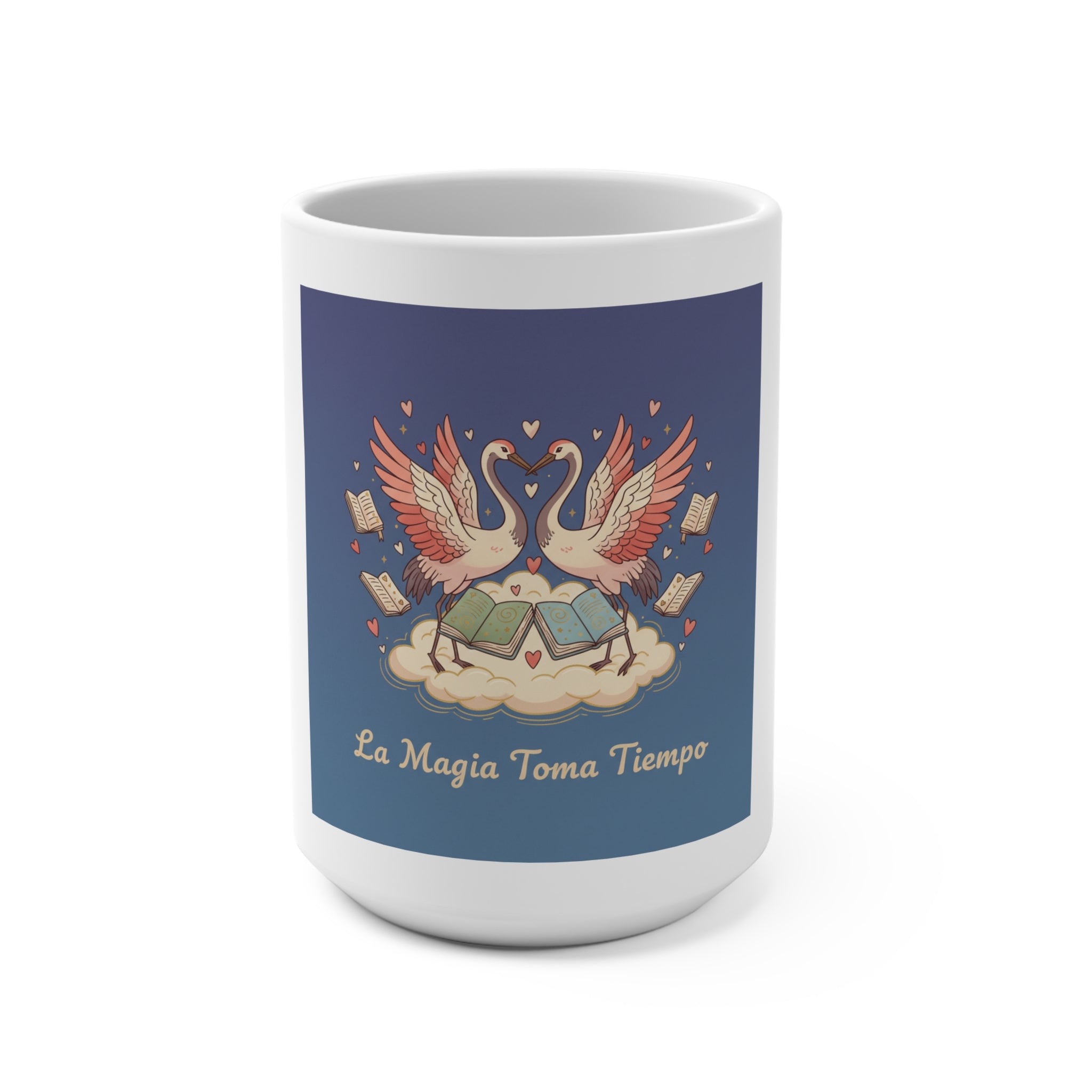 La Magia Toma Tiempo Flamingo Mug 15oz