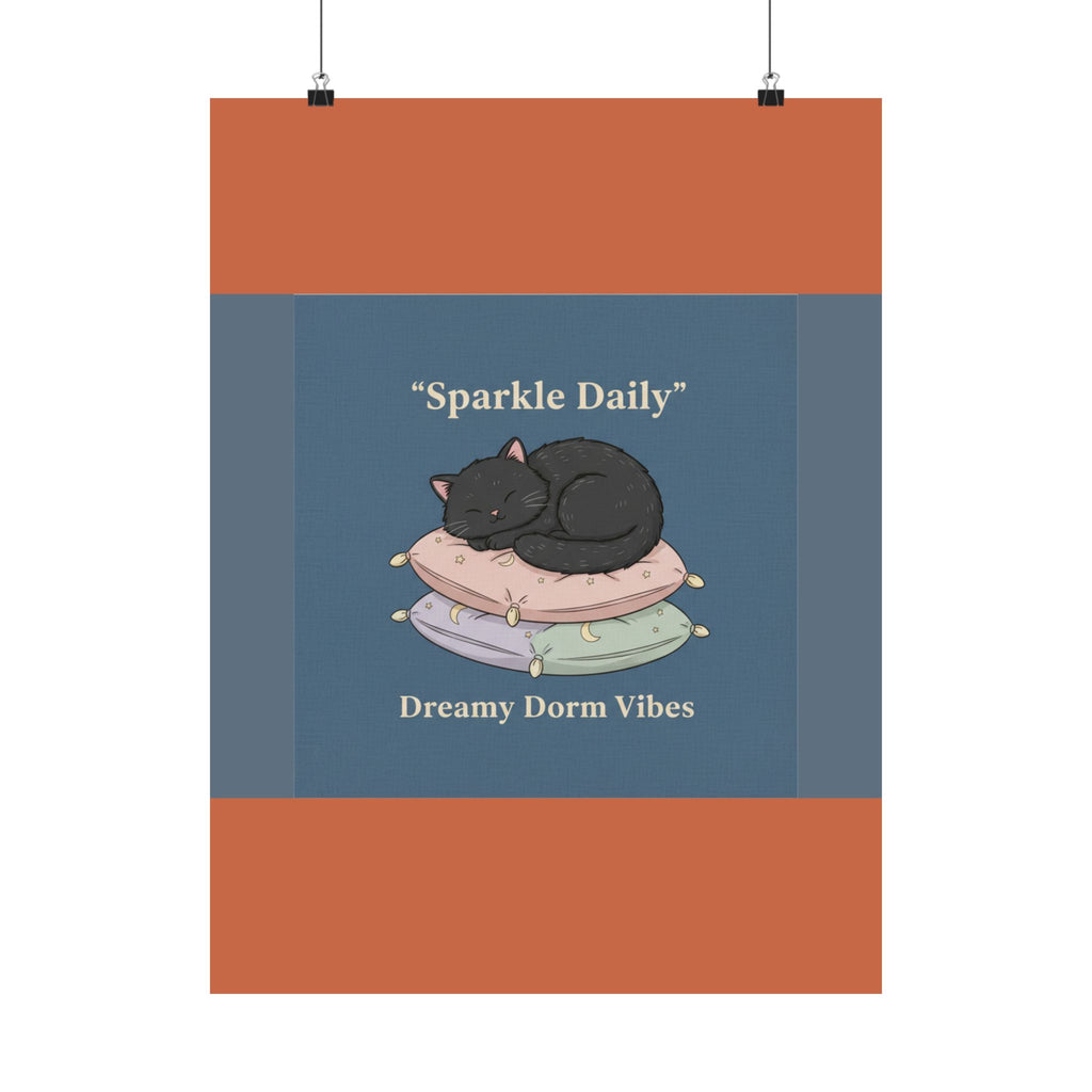 Black Cat Poster – Sparkle Daily Dreamy Dorm Vibes