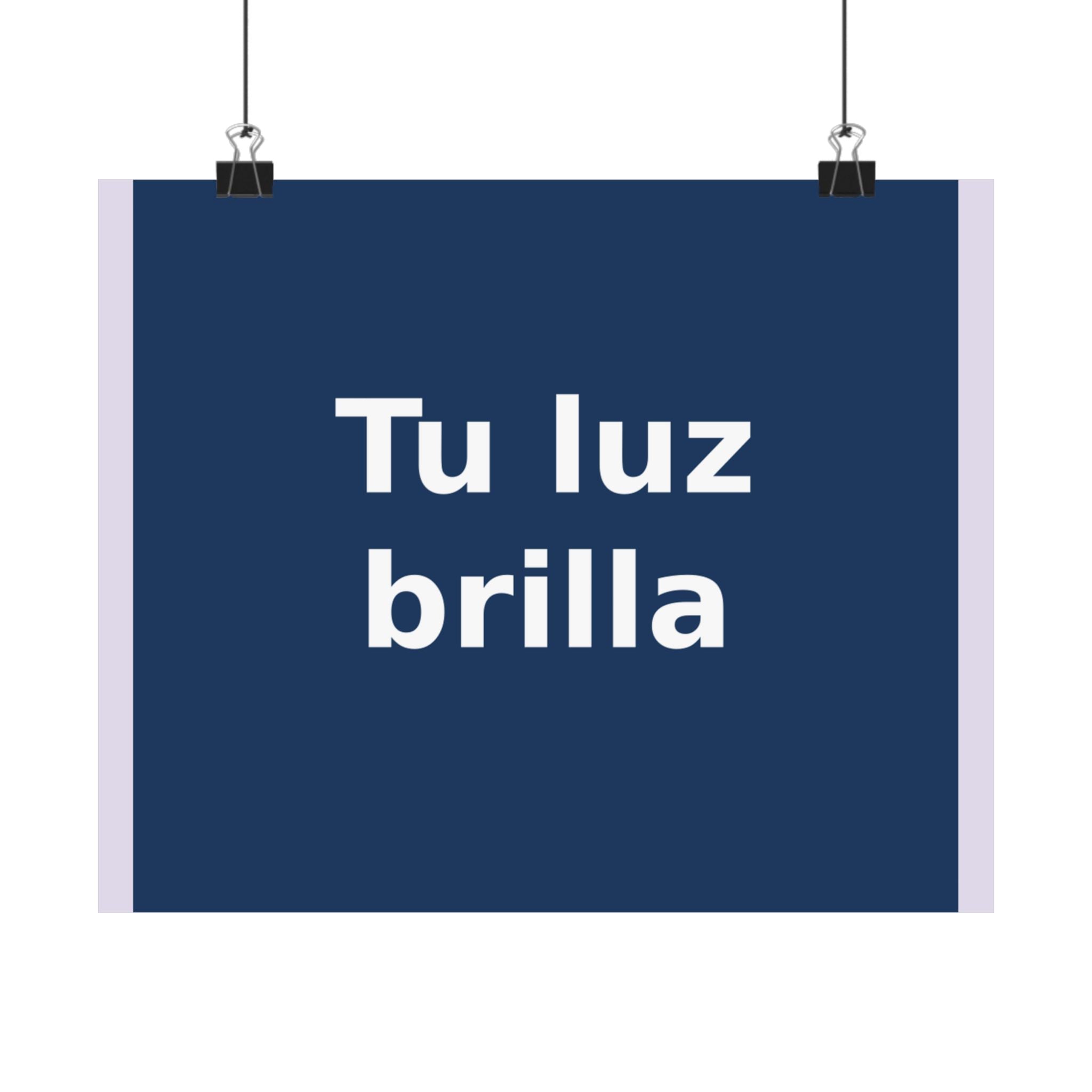 "Tu luz brilla" Black Cat Poster | Trendy Gift for Her | Lifestyle | KayKay Classics