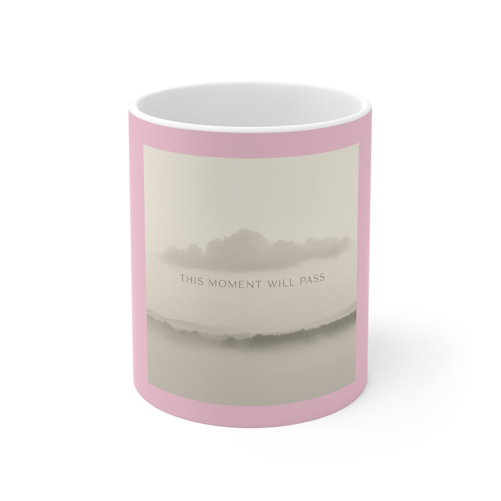 "THIS MOMENT WILL PASS" Black Cat Mug | Trendy Gift for Her | Drinkware | KayKay Classics