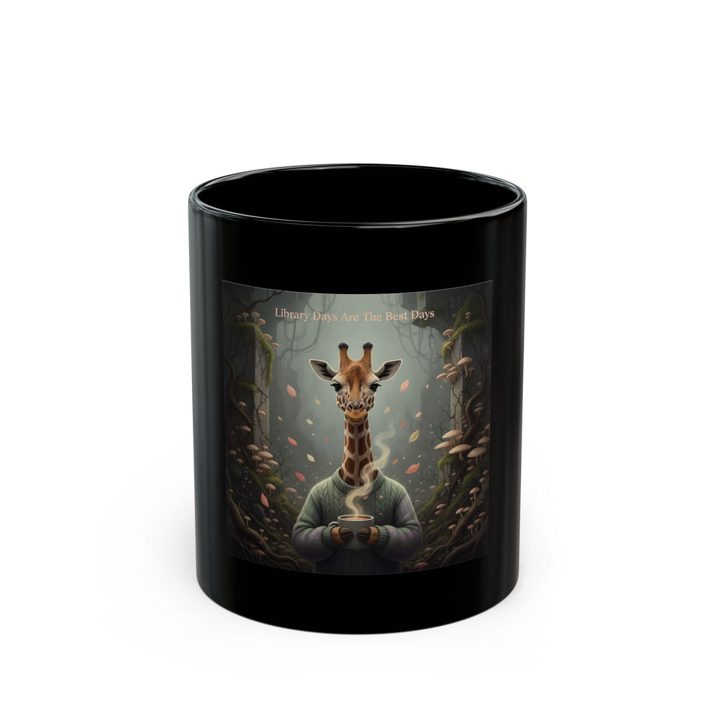 Bear Black Mug 11oz – Library Days Are the Best Days
