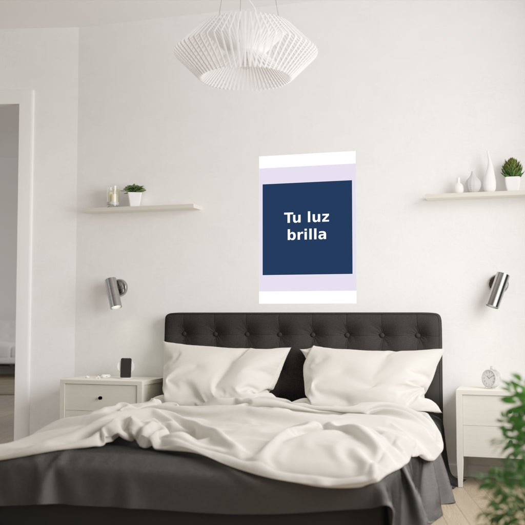 "Tu luz brilla" Black Cat Poster | Trendy Gift for Her | Lifestyle | KayKay Classics