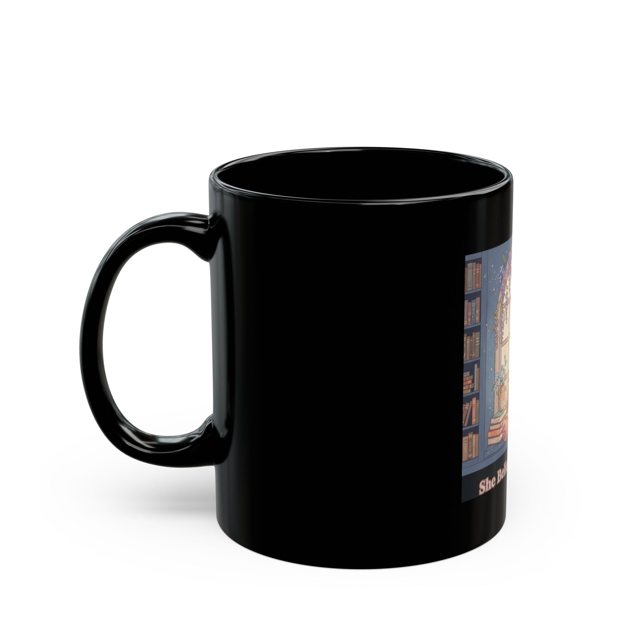 Bear Black Mug 11oz – She Believed She Could