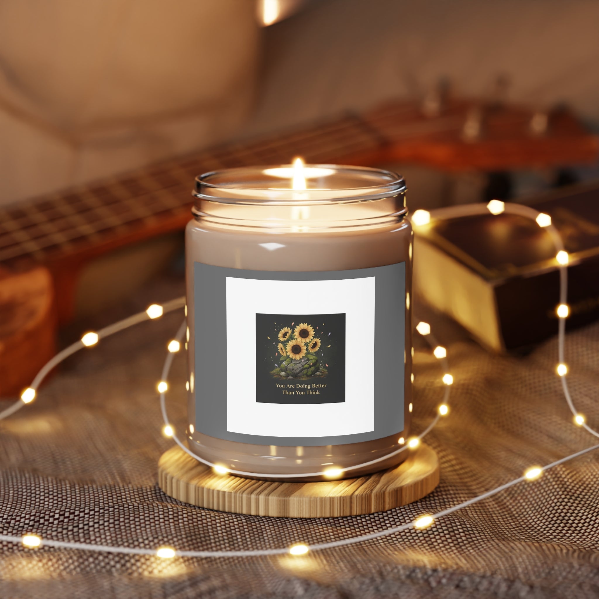 Sunflowers Scented Candle – You Are Doing Better Than You Think