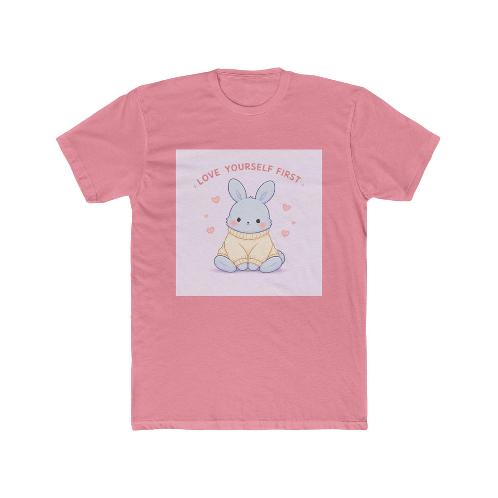 "LOVE YOURSELF FIRST" Black Cat Unisex Tee | College Girl Gift | Fashion | KayKay Classics