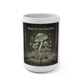 Bloom at Your Own Pace Black cat Mug 15oz